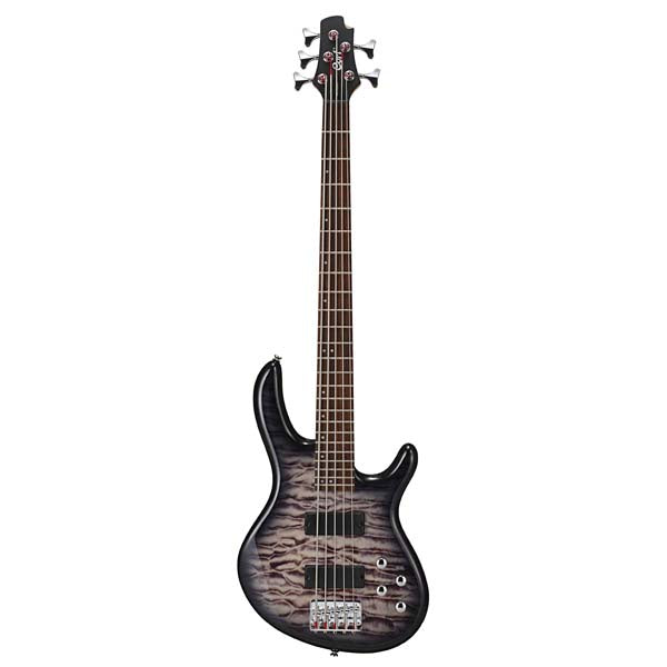 Cort - Action Deluxe 5-string Bass Guitar - Flame Grade Burst