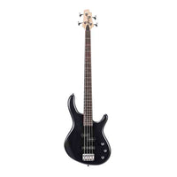 Cort - Action PJ Bass Guitar - Open Pore Black