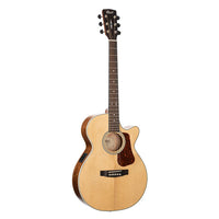Cort - Concert Body Acoustic Electric Guitar - Solid Top
