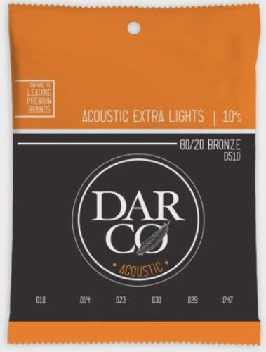 Darco - Bronze Acoustic Guitar Strings - Extra Light 10/47