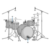 High Performance 7pce Drum Mic Set