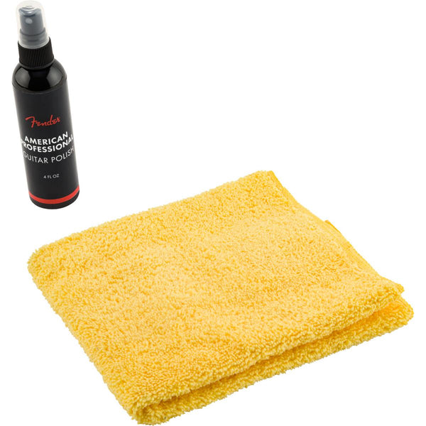 Fender - American Professional 4oz Guitar Polish/Dual-Sided Super-Soft Microfiber Cloth
