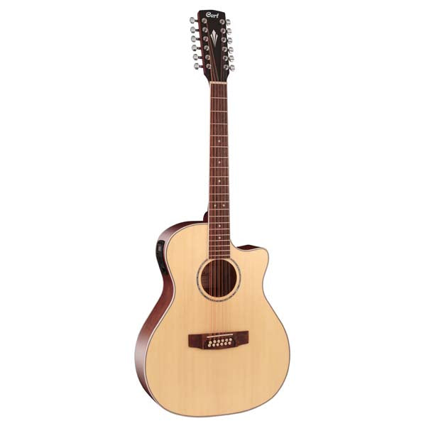 Cort - Grand Regal 12 String Acoustic Electric Guitar - Open Pore
