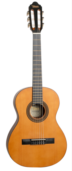 Valencia - 3/4 Left Handed Hybrid Classical Guitar - Natural