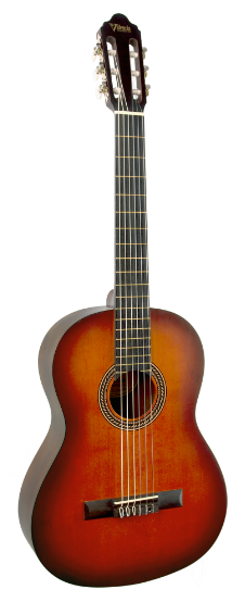 Valencia - Full Size Classical Guitar - Classic Sunburst