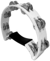 Tambourines White 1/2 Moon