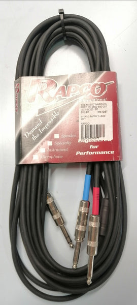 Rapco Stereo Patch Y-Lead Audio Lead - 25ft
