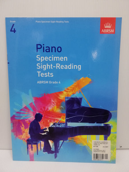 ABRSM - Piano Specimen Sight-Reading Tests - Grade 4