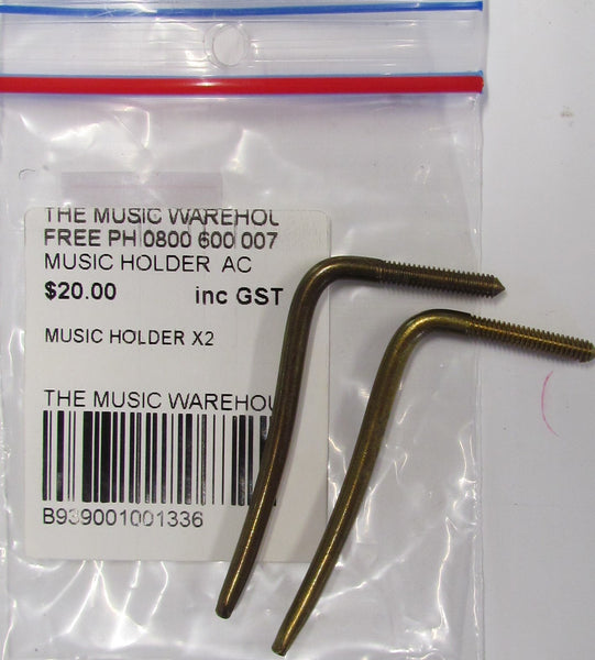 Music Stand Holder screw types for older pianos  x2