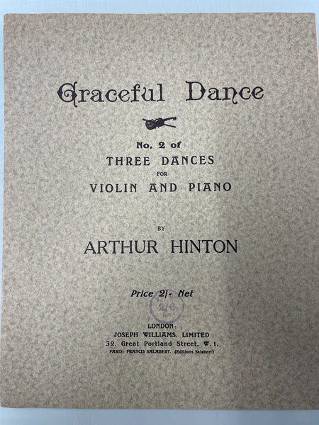 Graceful Dance - For Violin and Piano (Second Hand)