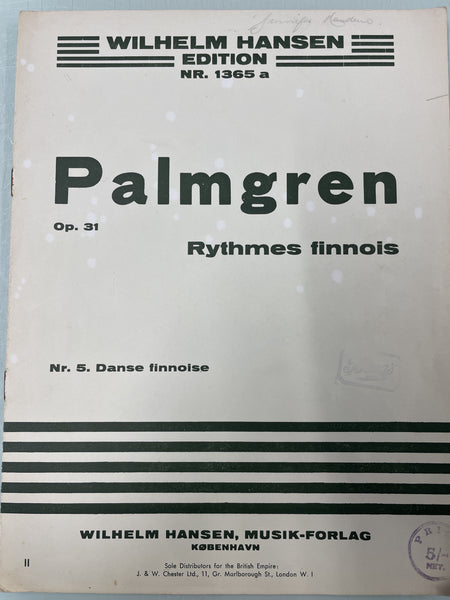 West Finnish Dance - Palmgren (Second Hand)