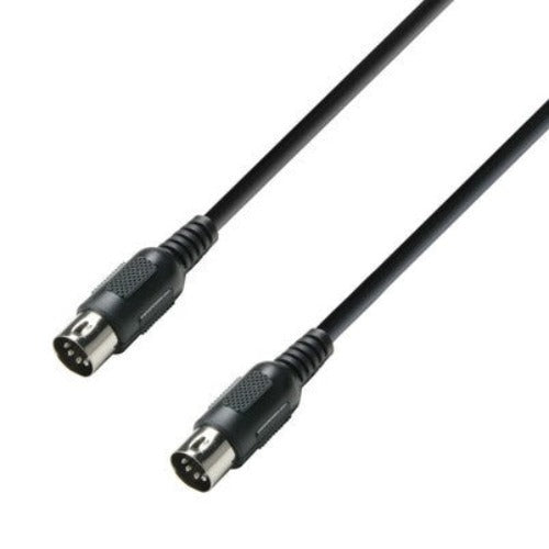 MIDI Cable 1.5 m black Adam Hall Cables 3 STAR MIDI 0150 BLK