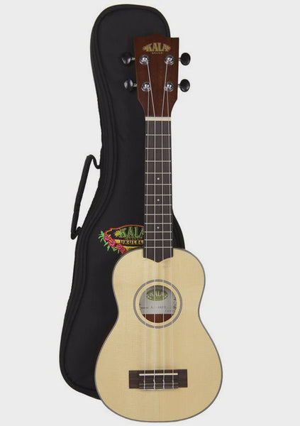 Kala - Soprano Travel Ukulele - Solid Spruce Top