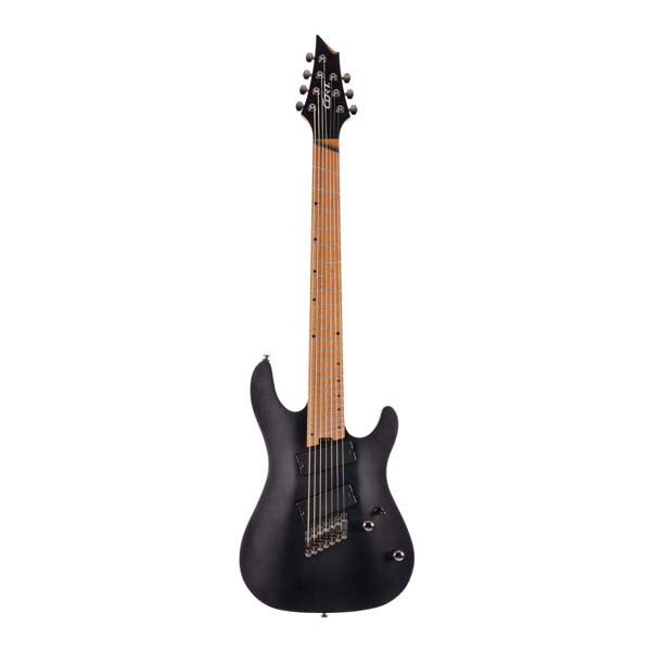 Cort - 7-String Multiscale Electric Guitar - Open Pore Black