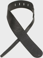 Lm Soft "glove" Leather 3" Guitar Strap Black