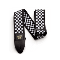 Ernie Ball Strap - Black and White Checkered