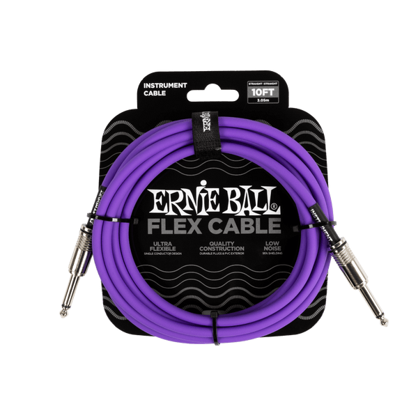 Ernie Ball - Flex Instrument Cable ST/ST 10ft - Purple