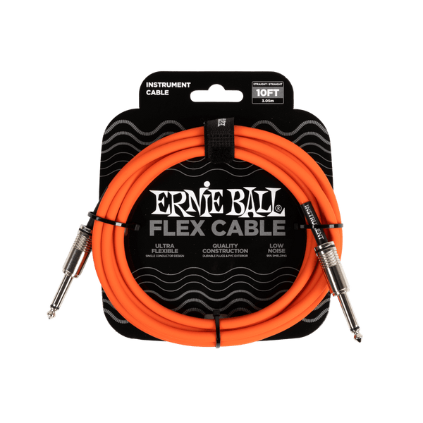 Ernie Ball - Flex Instrument Cable ST/ST 10ft - Orange