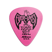 Ernie Ball - Everlast Guitar Picks - .60mm Pink - (12 Pack)