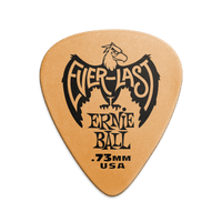 Ernie Ball - Everlast Guitar Picks - .73mm Orange (12 Pack)