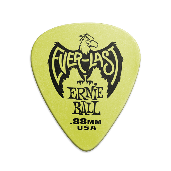 Ernie Ball - Everlast Guitar Picks - .88mm Green (12 Pack)