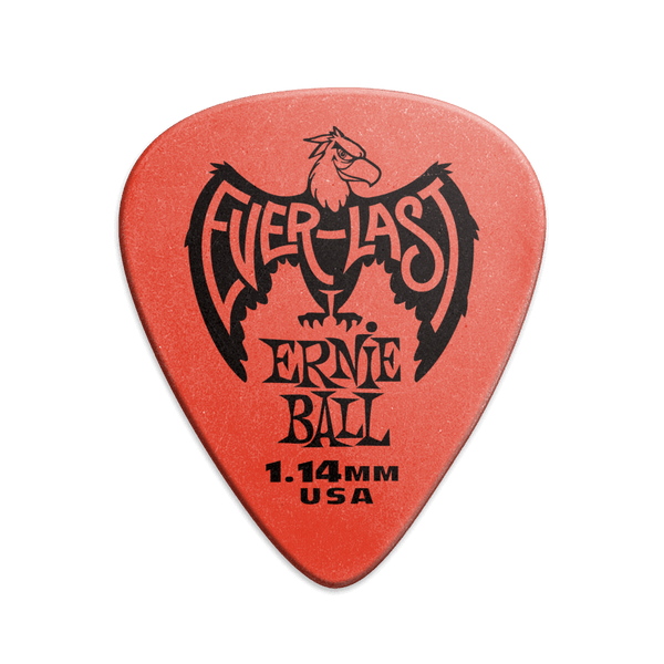 Ernie Ball - Everlast Guitar Picks - 1.14mm Red (12 Pack)