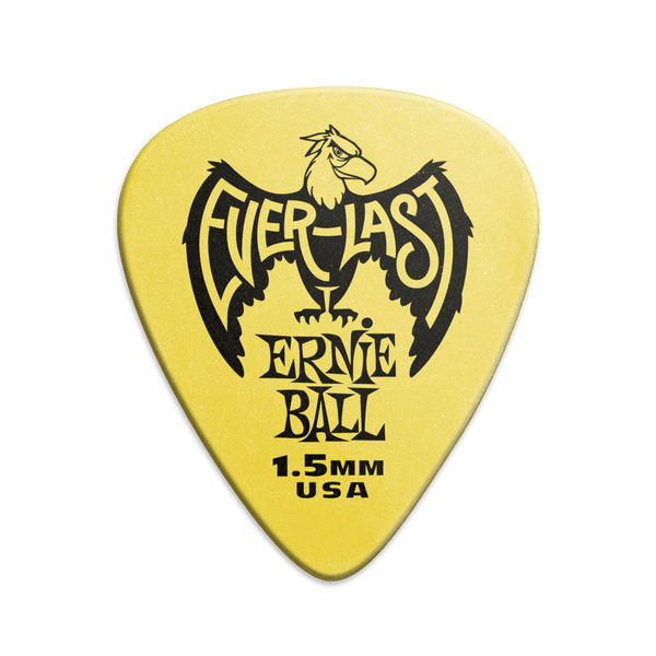 Ernie Ball - Everlast Guitar Pick - 1.5mm Yellow (12 Pack)