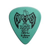 Ernie Ball - Everlast Guitar Pick - 2.0mm Teal (12 Pack)