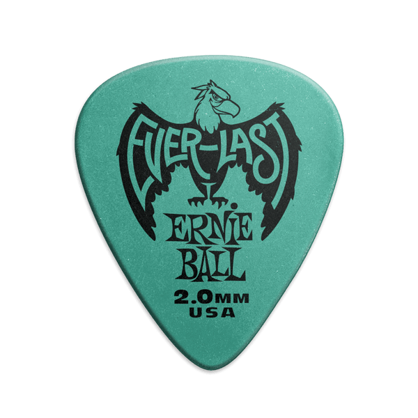 Ernie Ball - Everlast Guitar Pick - 2.0mm Teal (12 Pack)