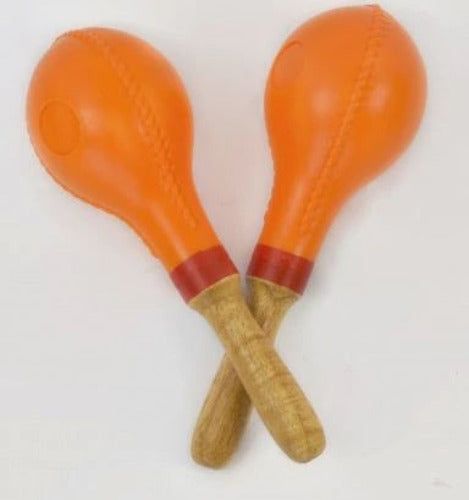 Maracas, Plastic W Wood Handle
