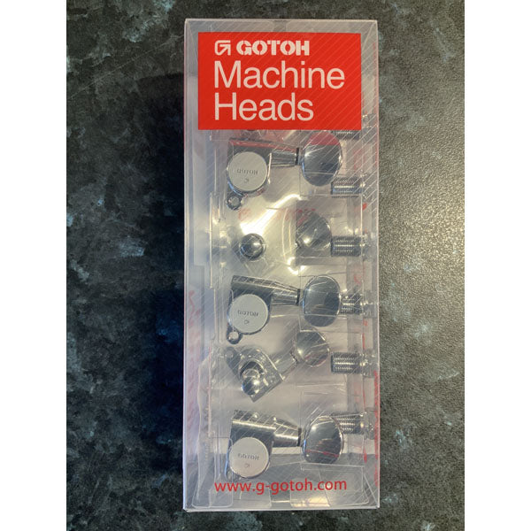 Gotoh - 05 Chrome Guitar Machine Heads - Six in a Line
