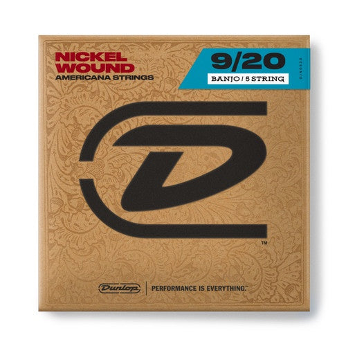 Dunlop - Nickel Wound 5 String Banjo Strings - 9/20
