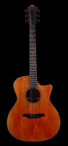 Bromo - Tahoma Series - Grand Auditorium Cutaway Acoustic Electric Guitar - Mahogany