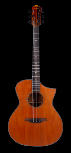 Bromo - Tahoma Series - Hillside Auditorium Cutaway Acoustic Guitar - Solid Mahogany Top