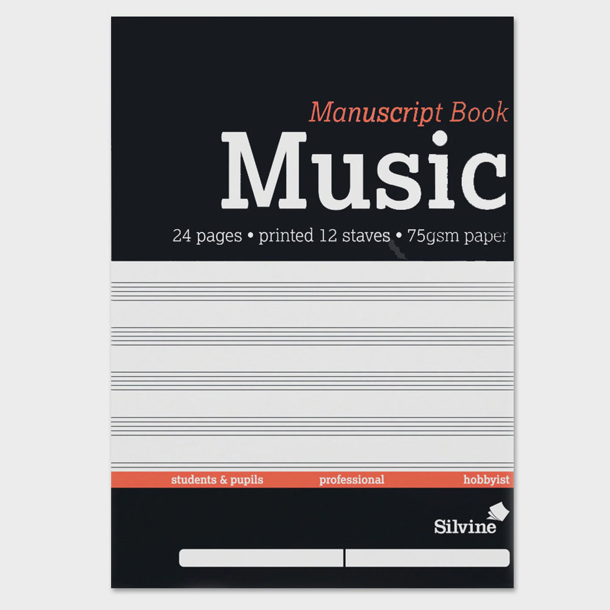 Manuscript Books D A4 12 Stave To The Page The Music Warehouse