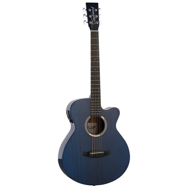 Tanglewood - Discovery Super Folk Acoustic Electric Guitar - Thru Blue Gloss