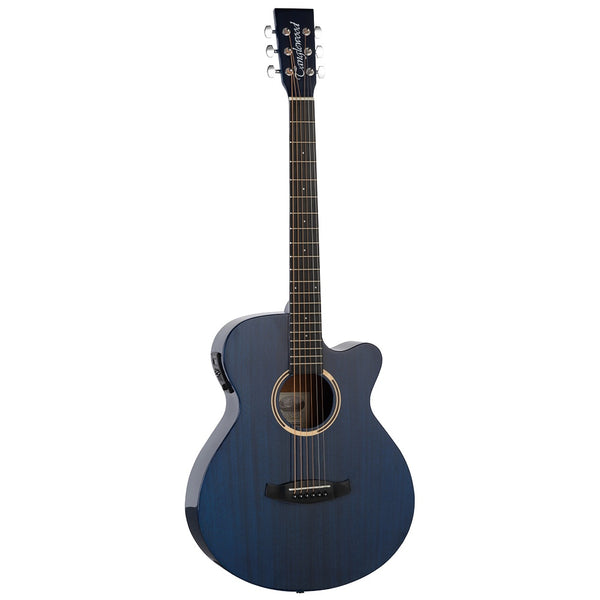 Tanglewood Discovery Folk Guitar w/eq In Thru Blue Gloss