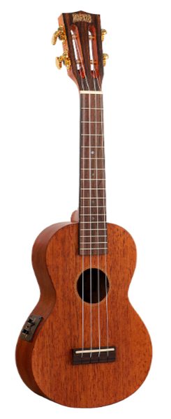 Mahalo - Java Series Acoustic Electric Concert Ukulele - Trans Brown