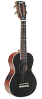 Mahalo - Pearl Series Acoustic Electric Concert Ukulele - Black