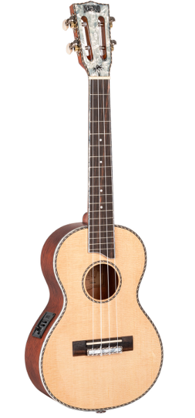 Mahalo - Pearl Series Acoustic Electric Tenor Ukulele - Natural