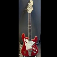 Italia Modulo Electric Guitar Sparkly Red and Mother of Pearl