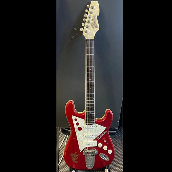 Italia Modulo Electric Guitar - Sparkly Red and Mother of Pearl (Second Hand)