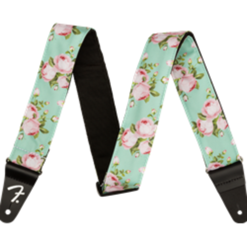 Fender - 2" Floral Strap - Surf Green