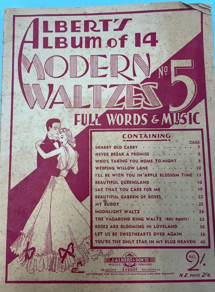 Albert's Album of 14 Waltzes - Book 5 (Second Hand)