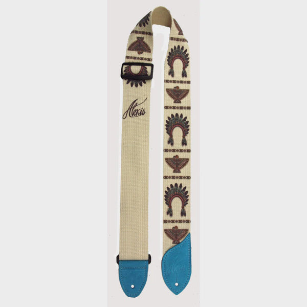 LM - Alexis Suede Headdress Guitar Strap