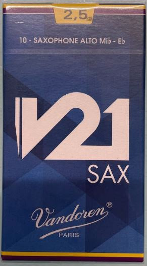 Vandoren - Single V21 Alto Saxophone Reed - 2.5