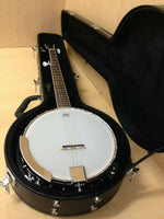 Caraya 5 string Banjo BJ-005 5-string Mahogany Resonator Banjo w/Lockable Hard Case