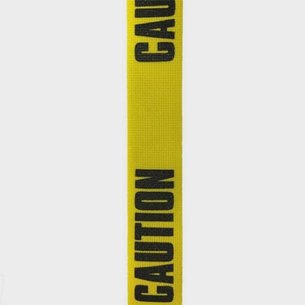 Lm Guitar Straps "caution" 2" Woven