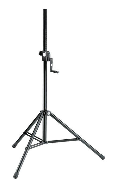 K&M Speaker Stand - Hand Crank And Push Button System - Intergrated M10 Thread