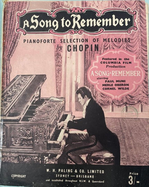 Piano Selection of Melodies by Chopin (Second Hand)